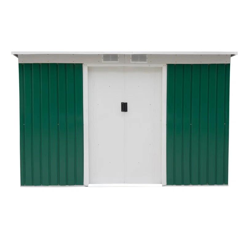 Outdoor Lean-To Metal Storage Shed