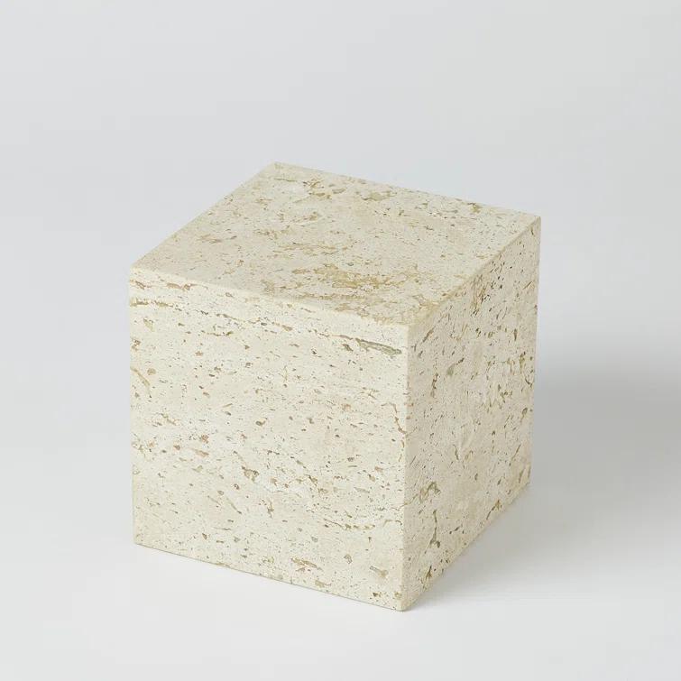 Studio A Home Travertine Cube Riser-Sm