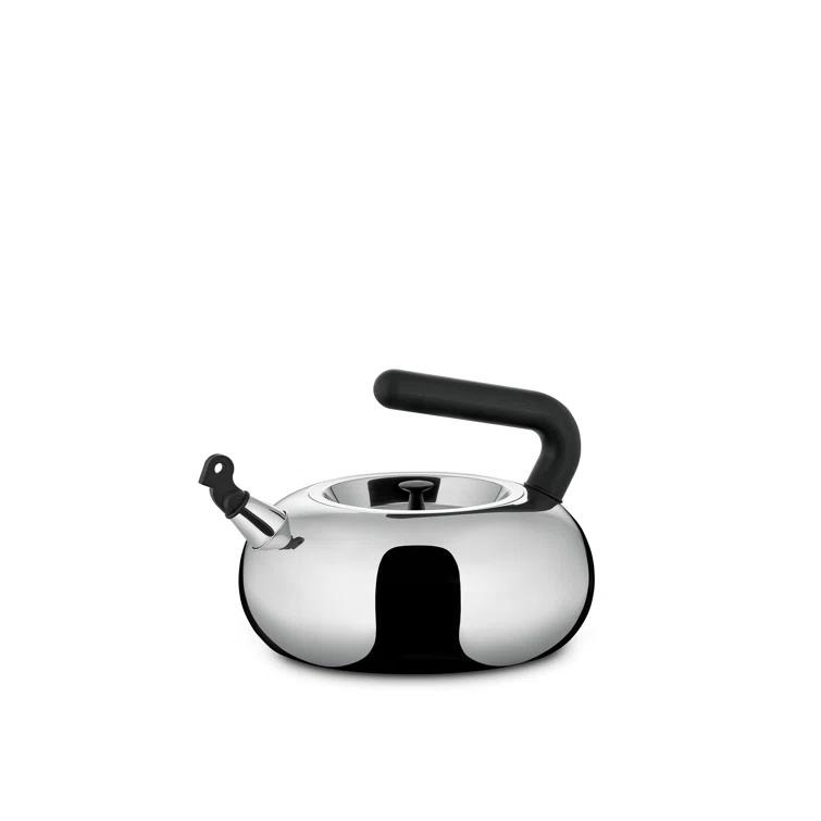 Alessi Alessi Bulbul 2.64 Quarts Stainless Steel (18/10) Whistling Stovetop Tea Kettle