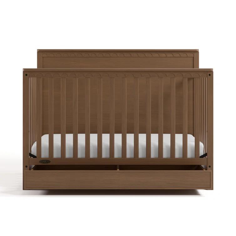 Sasha 5-In-1 Convertible Crib With Drawer