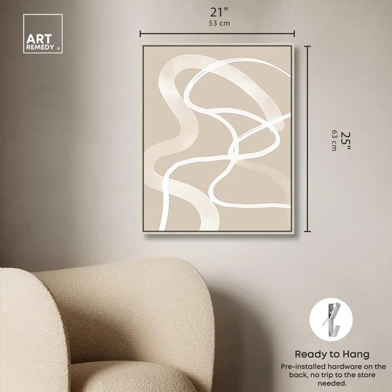 Art Remedy Minimal Lines Poster Canvas Boho Minimalist Abstract Art by Art Remedy