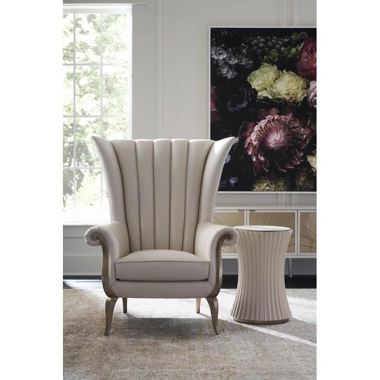 Caracole Compositions Valentina Upholstered Wingback Chair