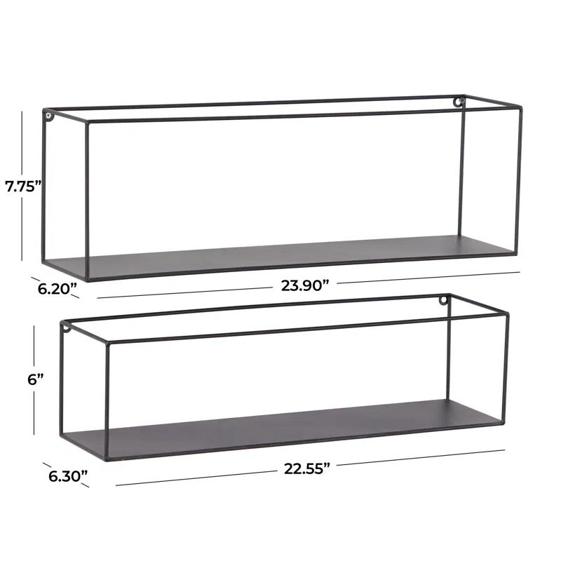 Corrigan Studio® Saliyah 2 Piece Metal Accent Shelf