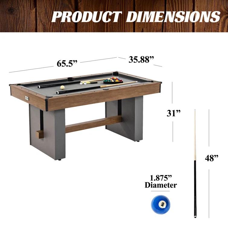 Barrington Billiards Company Barrington Billiards 5.5' Urban Drop Pocket Table with Accessories