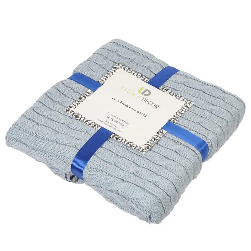 Legacy Decor Knitted Throw Blanket