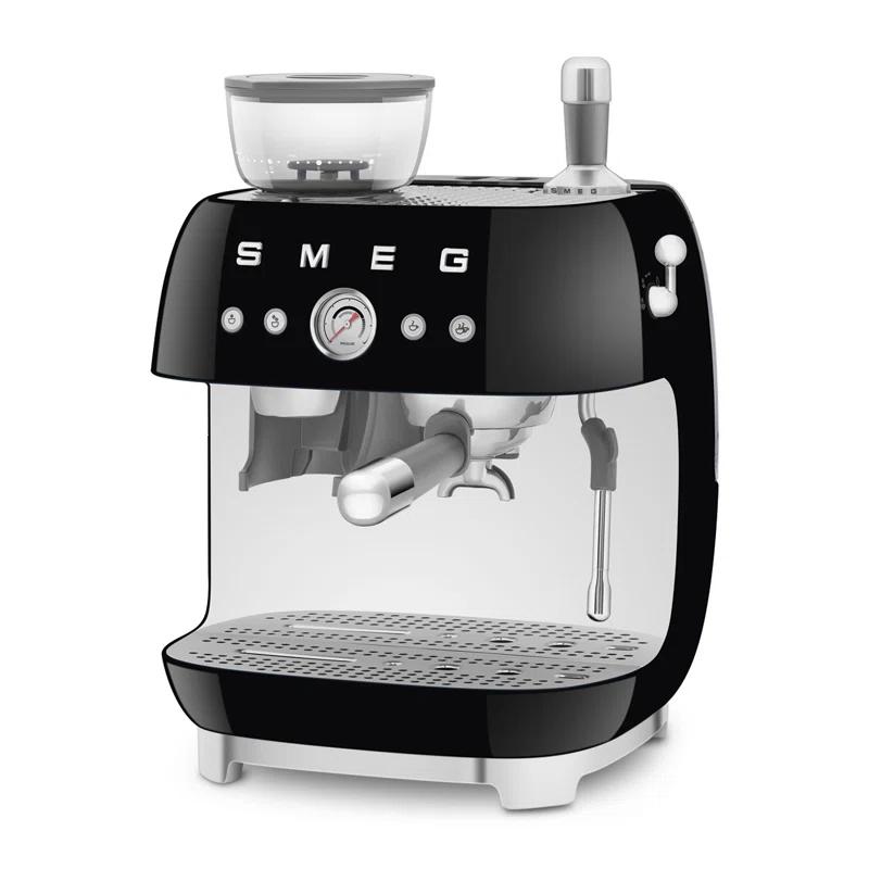 SMEG SMEG 50's Retro Style Semi-Automatic Espresso Coffee Machine with Grinder