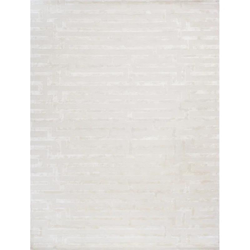 Pasargad Hand Tufted Viscose Geometric Rug