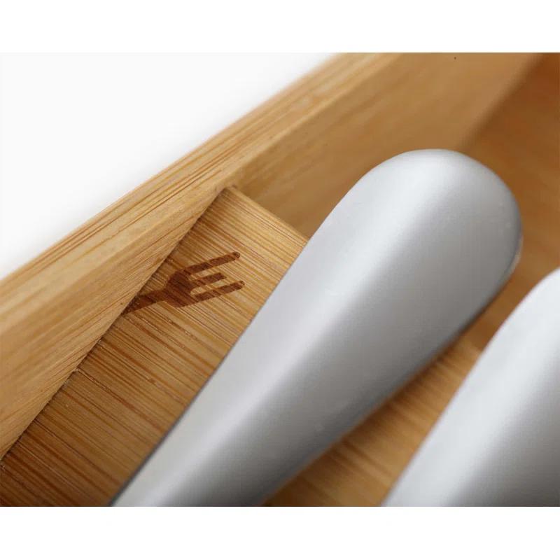 Joseph Joseph Joseph Joseph DrawerStore Large Bamboo Silverware Organizer