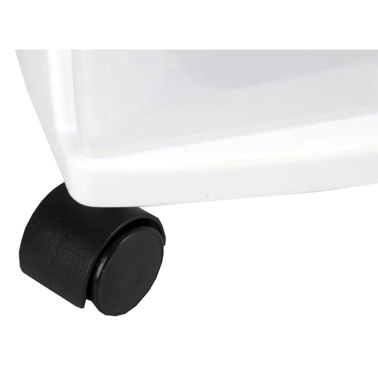 Sterilite Sterilite At Home 3 Drawer Wide Storage Cart Container with Casters (Set of 4)