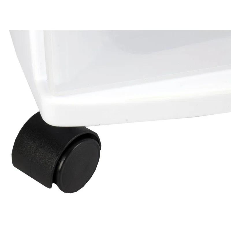 Sterilite Sterilite At Home 3 Drawer Wide Storage Cart Container with Casters (Set of 4)