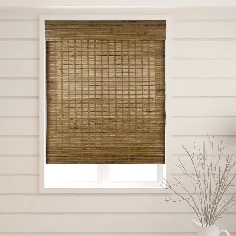 Arlo Blinds Dali Native Sheer Bamboo Roman Shades