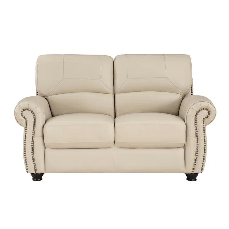 Darby Home Co Adenn 62.5'' Faux Leather Loveseat