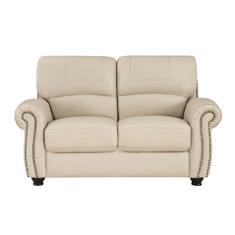Darby Home Co Adenn 62.5'' Faux Leather Loveseat