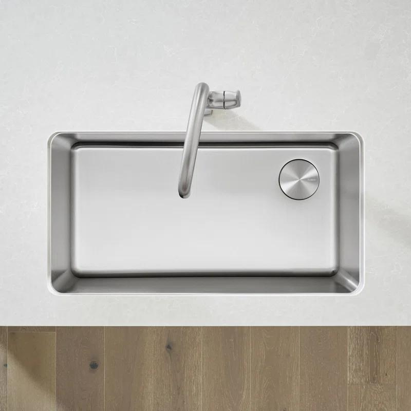 Blanco 442763 Formera 33" L x 18'' W Single Bowl Stainless Steel Undermount Kitchen Sink