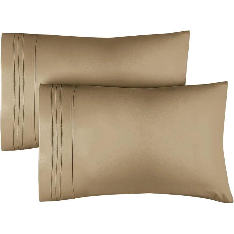 CGK Linens Hotel Quality Microfiber Pillowcase Covers (Set of 2)