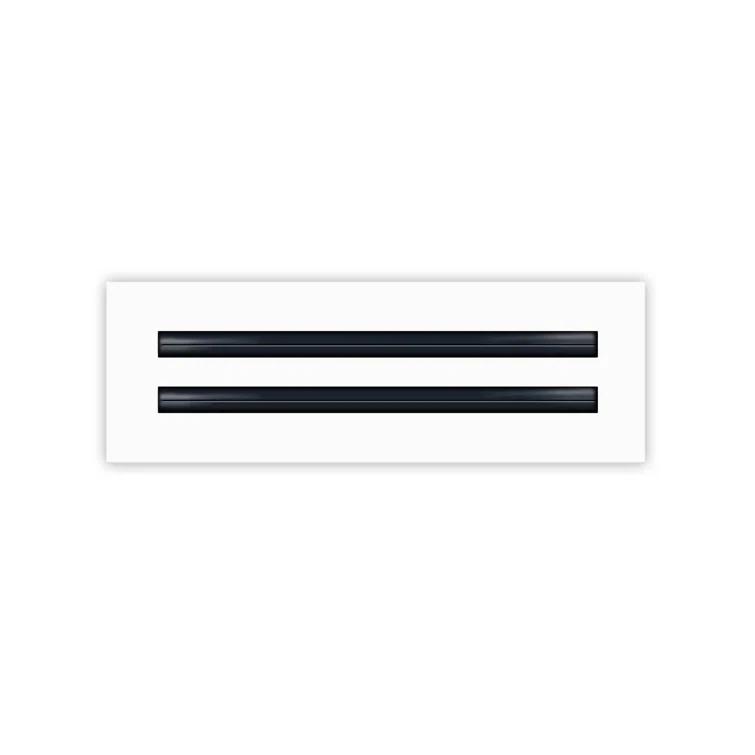 Texas Buildmart BUILDMART - 12x4 Modern AC Vent Cover - Standard Linear Slot Diffuser - Register Grille / Size: 2" H x 4" W x 12" L
