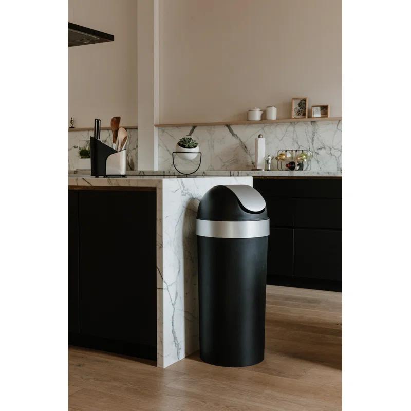 Venti Plastic Swing Top Trash Can - 16 Gallons