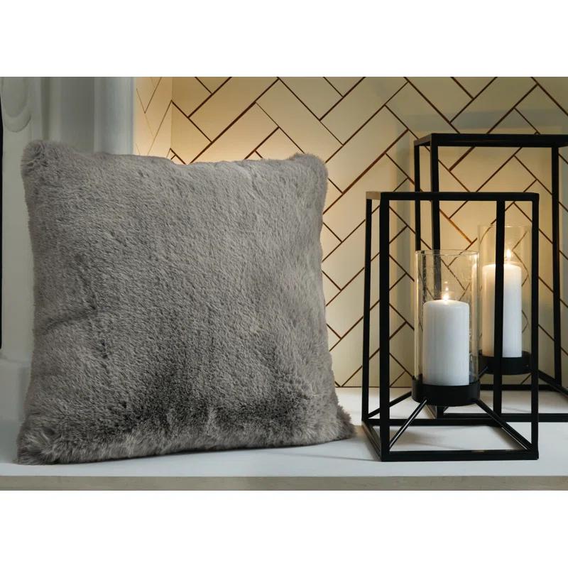 Tahari Clooney 20" x 20" Faux Fur Decorative Pillow | Wayfair