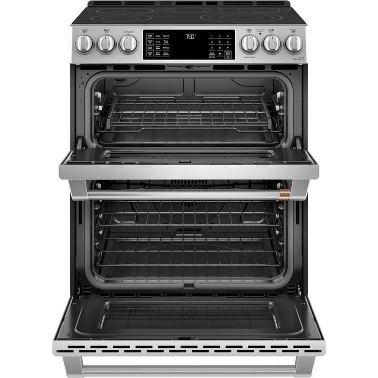 Café Café 30" 6.7 cu. ft. Smart Slide-in Electric Range with Convection and Radiant Cooktop CES750P2MS1