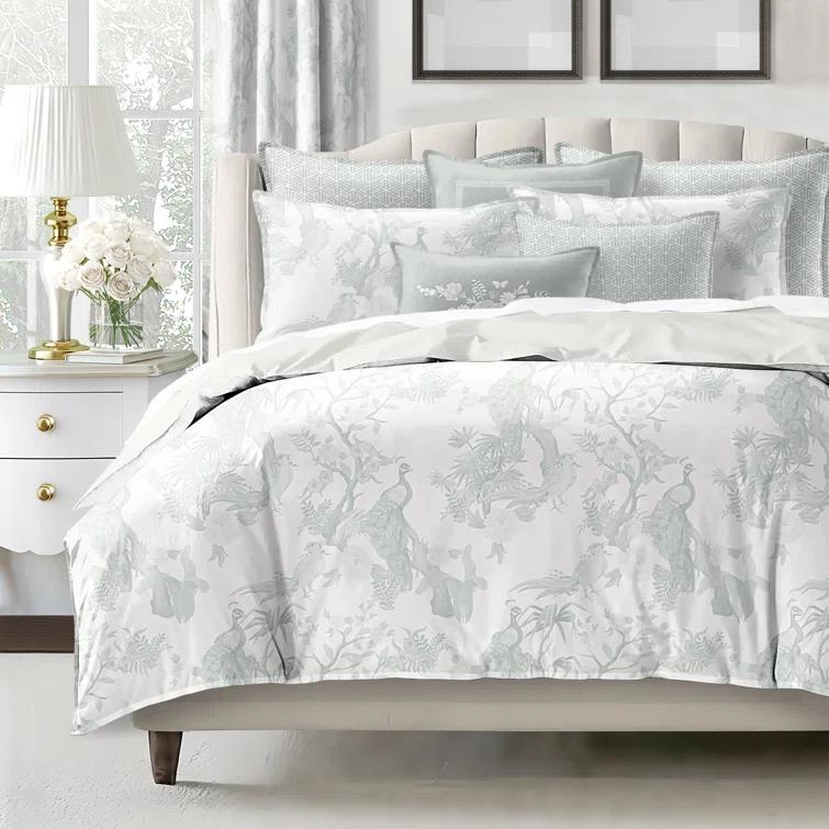 6ix Tailors Fine Linens Peacock Lane Cotton Coverlet Set 8 Piece