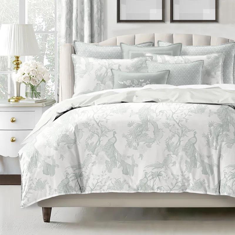 6ix Tailors Fine Linens Peacock Lane Cotton Coverlet Set 8 Piece