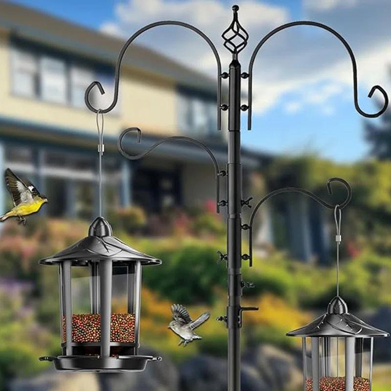 Arlmont & Co. 2 Pack Bird Feeders for Outdoor Hanging, Classic Castle Squirrel Proof Bird Feeders, for Goldfinches Chickadees Finches Sparrows