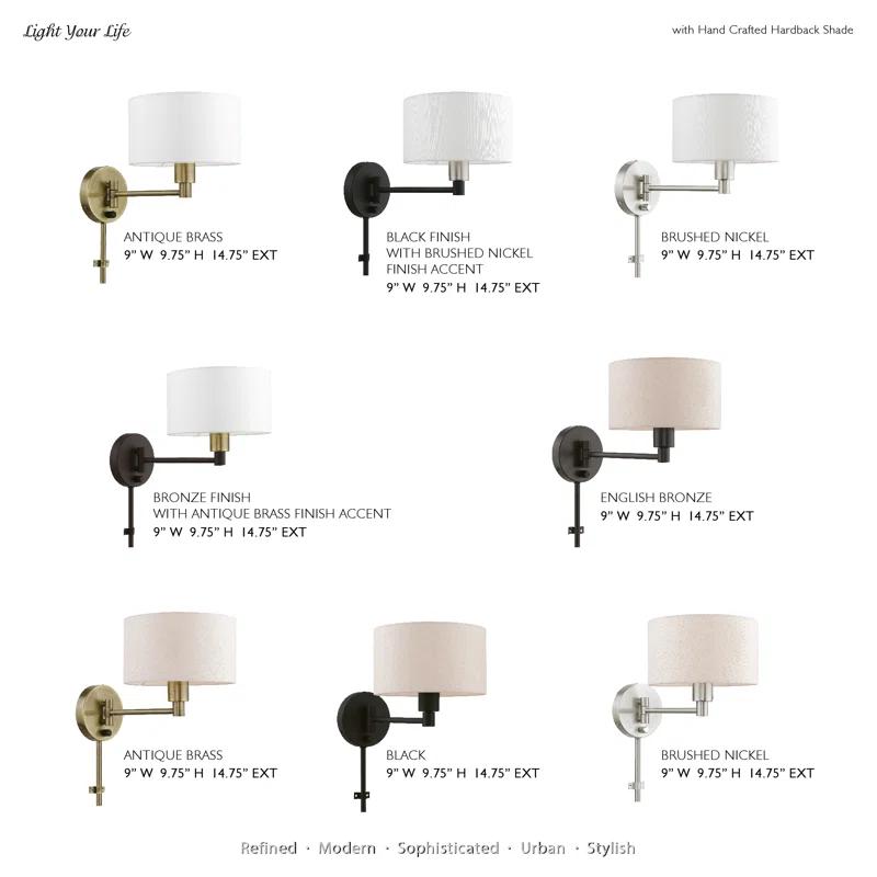 Willa Arlo™ Interiors Tyonna Steel Swing Arm Sconce