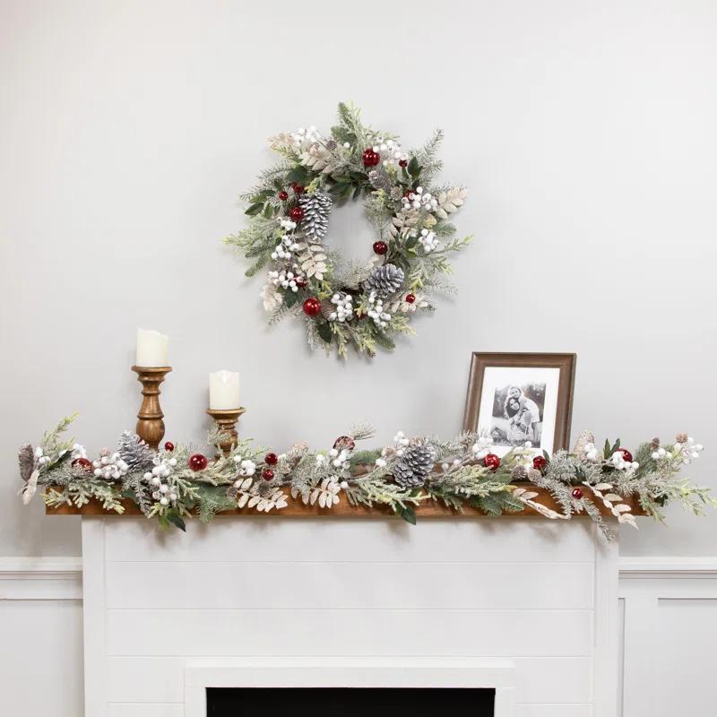 Faux Berry 24'' Wreath