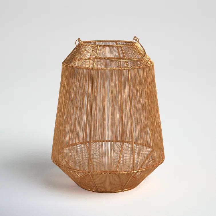 Greta Antique Brass Lantern