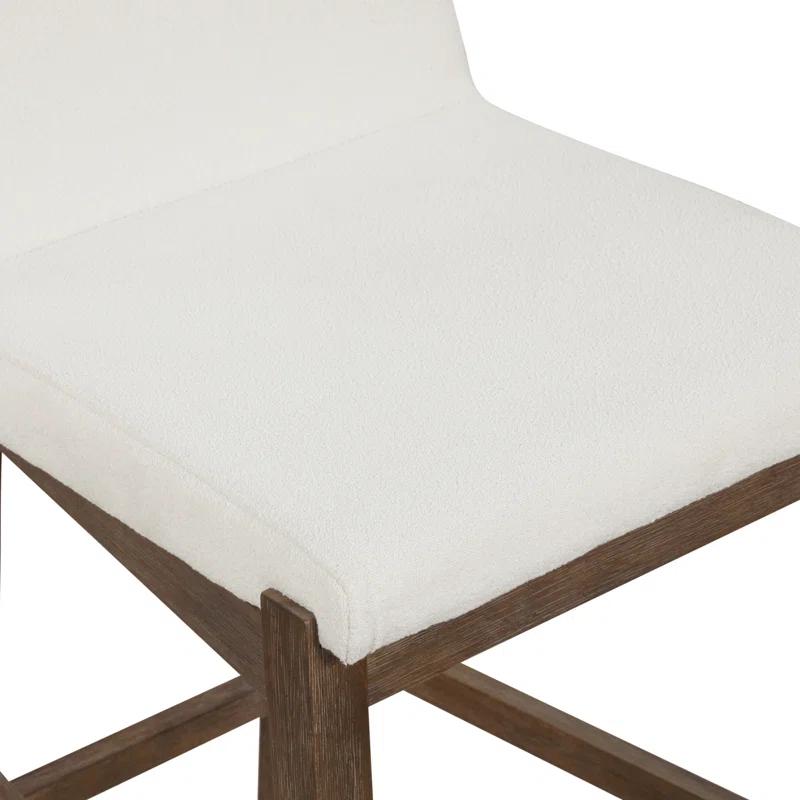 Nathan James Upholstered Wooden Stool