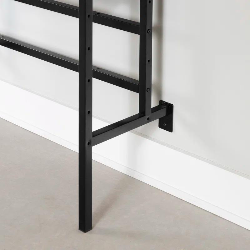South Shore Kozack Floating Wall-Mounted Desk with Metal Legs