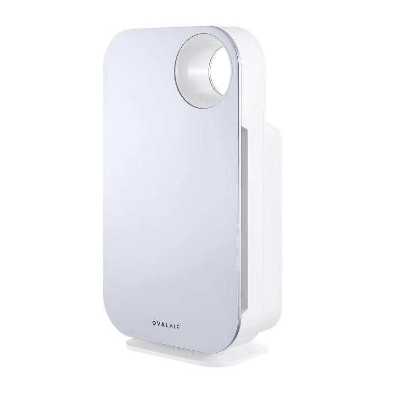 OVAL AIR OVAL AIR 3-Stage H13 True HEPA 5-in-1 Air Purifier reduces Allergies, Asthma, Pets, Odor, Smoke