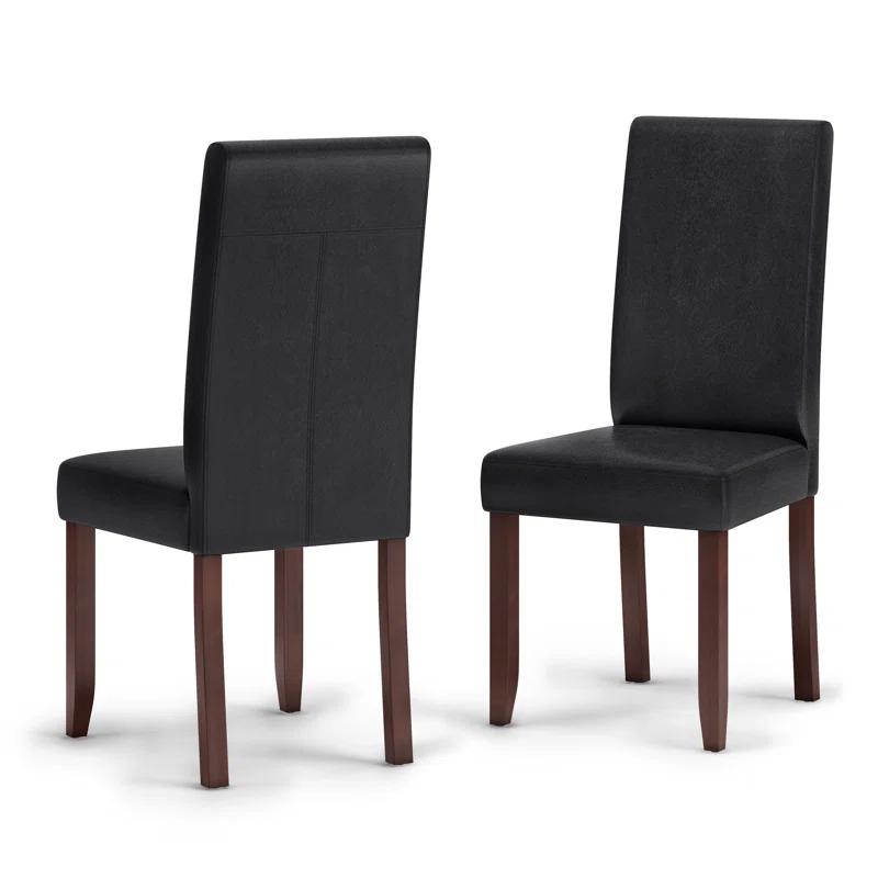 Simpli Home Acadian Solid Wood Dining Chair (Set of 2)