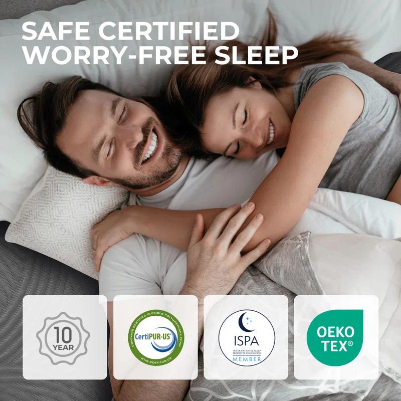 Sweet Medium Coolnest Gel Memory Foam Mattress With CertiPUR-US and ACA Certified