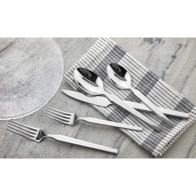 Godinger Silver Art Co Oliver Mirrored 18/10 Stainless Steel Flatware 20 Piece, Service For 4 & Reviews | Wayfair