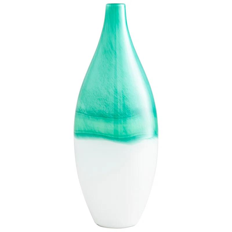 Iced Marble Glass Table Vase