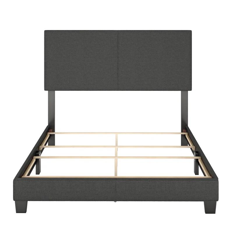 Boyd Sleep Boyd Sleep Milan Linen Fabric Upholstered Platform Bed Frame w/Adjustable Height Headboard, Strong Wood Slat Support, Box Spring/Foundation Required, Easy Effortless Assembly