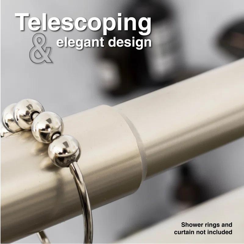 VOMGEB1 Double Curved Shower Rod, Durable Metal Construction