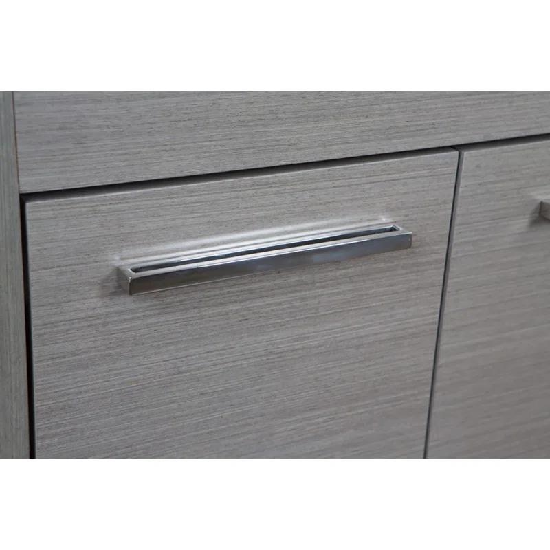 Bellaterra Home 55.3'' Single Bathroom Vanity with Marble Top