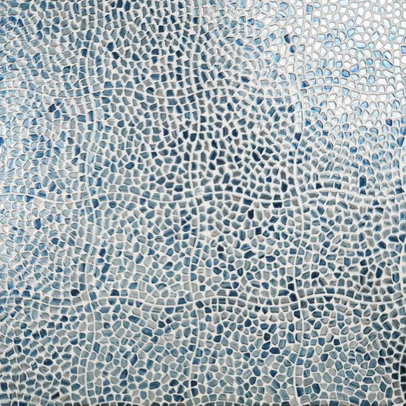 Bond Tile Fractal Pebble 11.88 in. x 11.88 in. Polished Glass Wall Mosaic Tile (0.98 Sq. Ft. / Each) | Wayfair