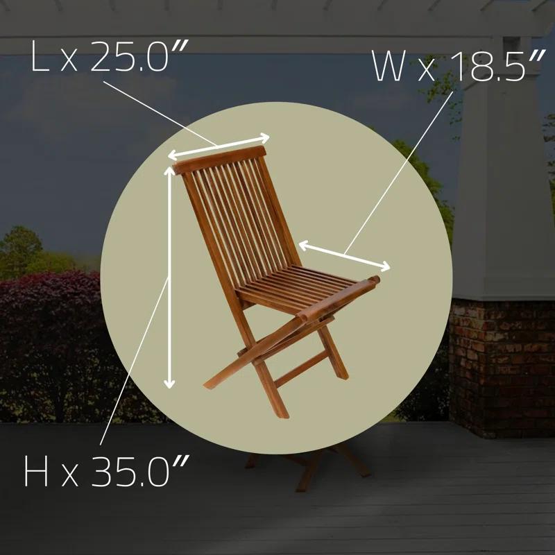 Nordic Teak Outdoor Folding Chair
