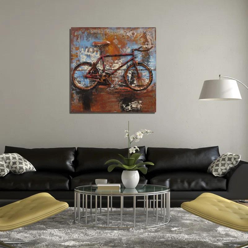 Empire Art Direct 'Biking' 3D Metal Wall Art