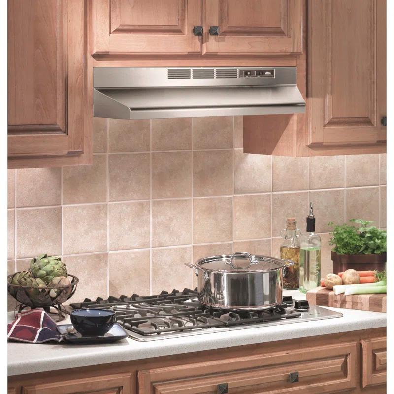 Broan NuTone Broan NuTone 36" Steel 190 CFM Ductless (Non-Vented) Under Cabinet Range Hood with Charcoal Filter 413604