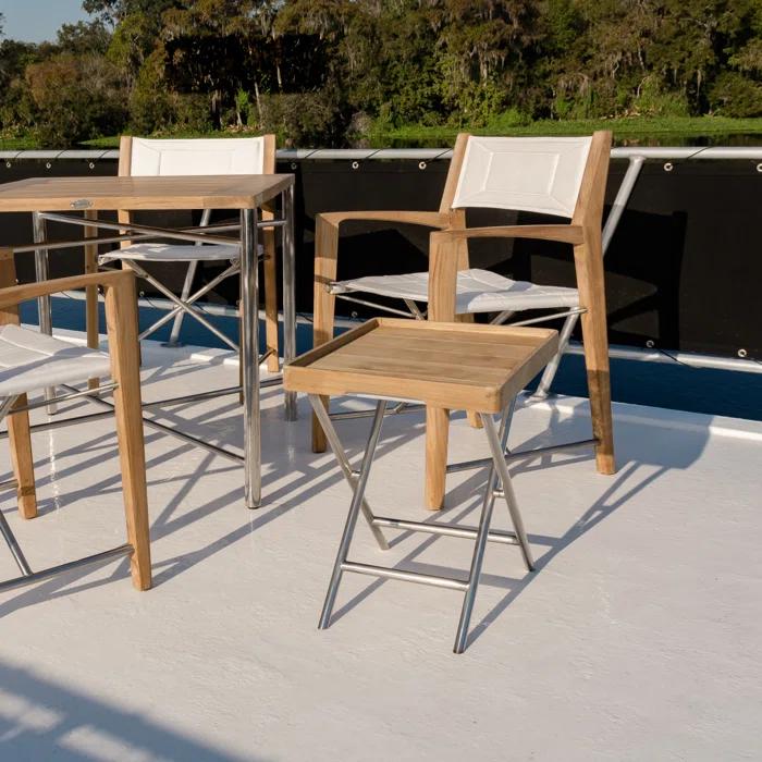 Westminster Teak Square Outdoor Folding Side Table