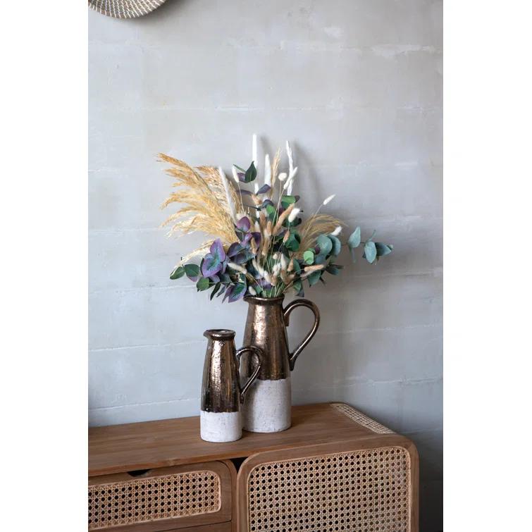 Libra Sienna Brown Ceramic Decorative Bottles