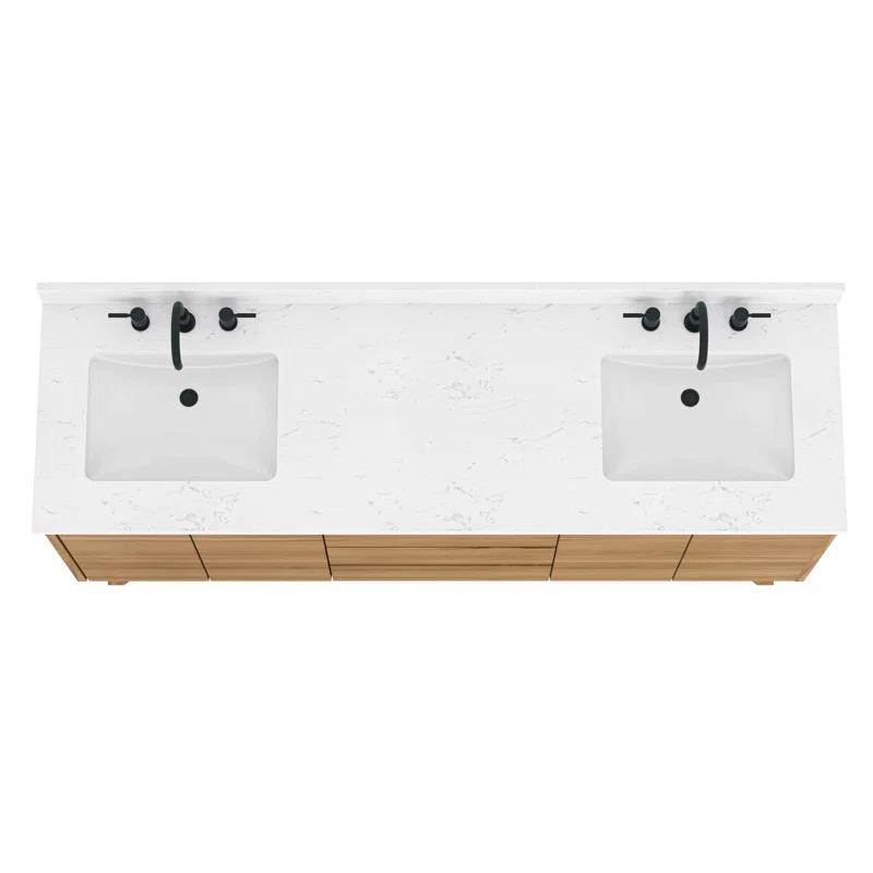 Avanity Coventry 72" Double Bathroom Vanity with Engineered Stone Top