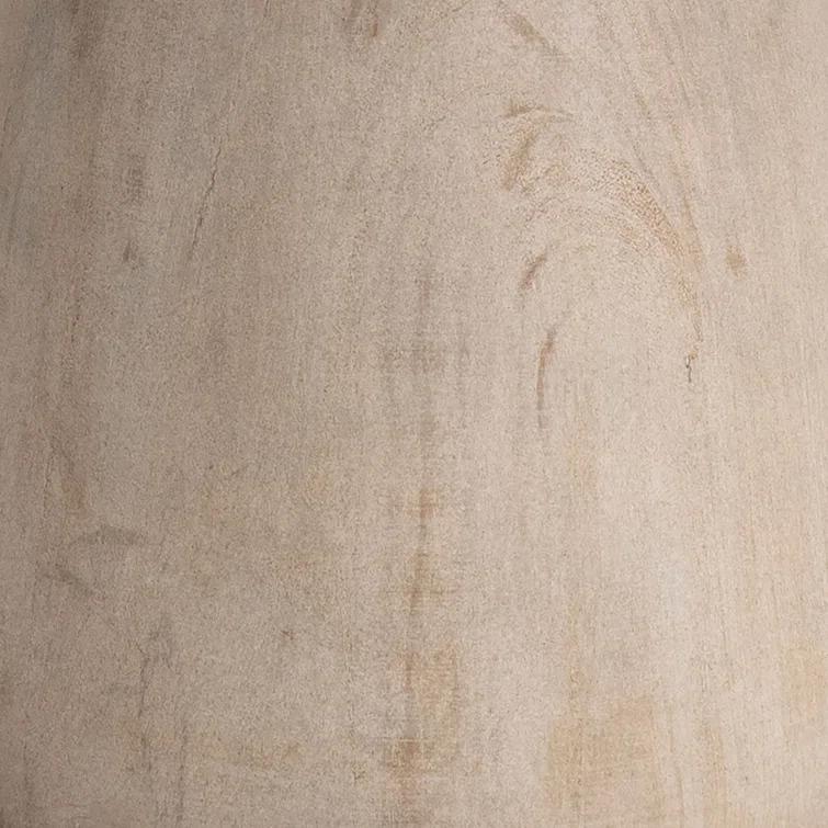 36" White Reclaimed Wood Round Dining Table