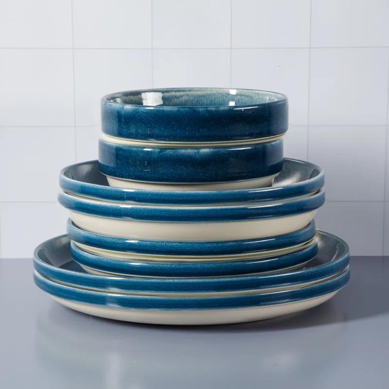 Sur La Table Kitchen Essentials Banquette 16 Piece Stoneware Dinnerware Set - Service for 4