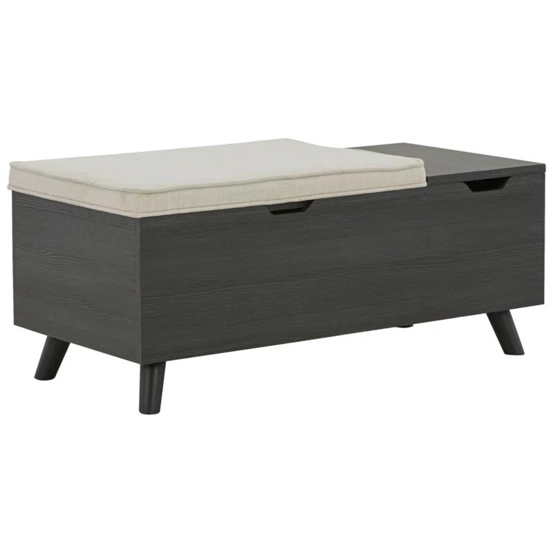 Loon Peak® Kadira Polyester Upholstered Storage Bench