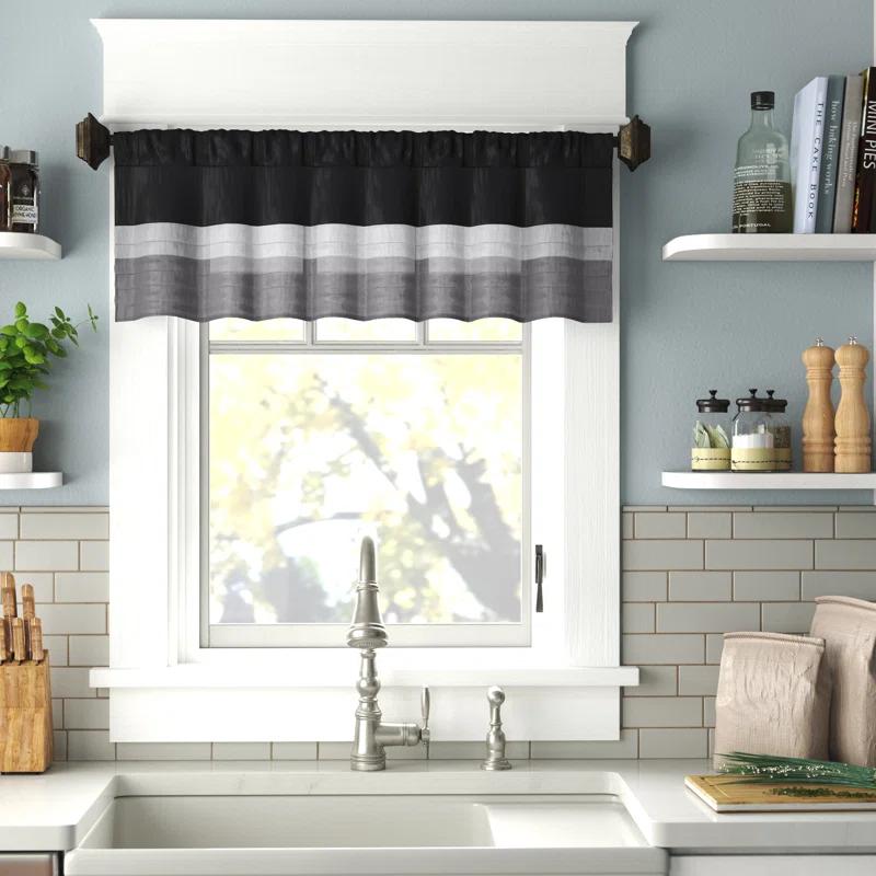 Madison Park Amherst Polyoni Pintuck Window Valance